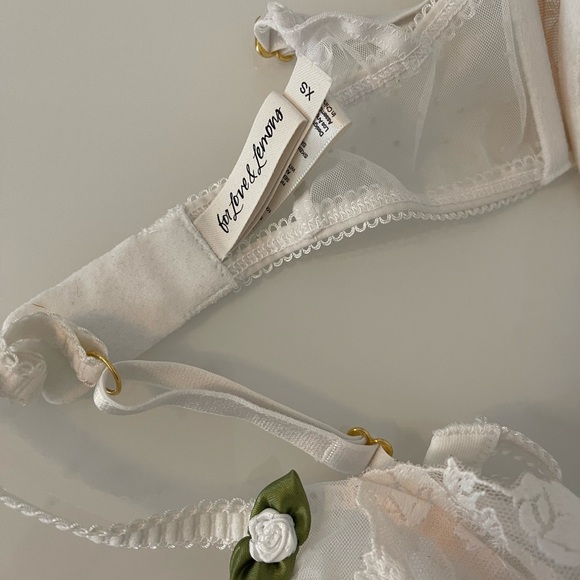 For Love And Lemons Sweetheart bra and thong XS - Picture 3 of 4
